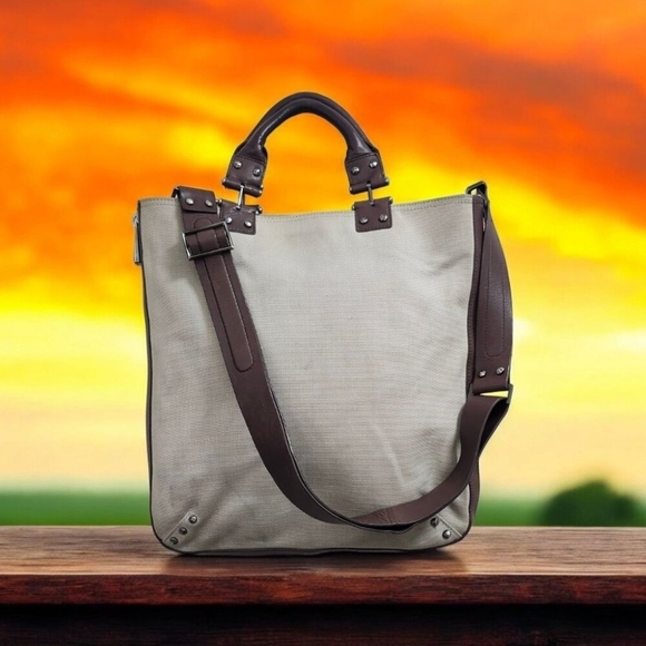 7 For All Mankind Ring Bucket Tote Shoulder Bag - Picture 1 of 16